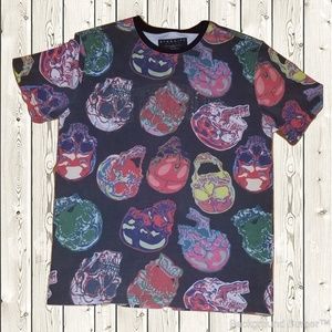 Eternity BC/AD T-Shirt Charcoal w/ Skulls | Large